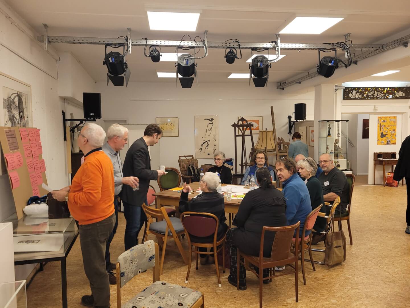 Workshop mit kreativen Teilnehmern